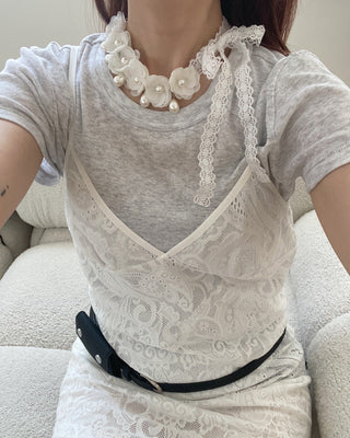 ✴︎whip flower_ necklace✴︎