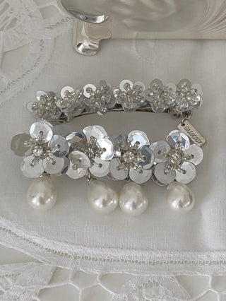 ✴︎silver flower _hairpin set✴︎