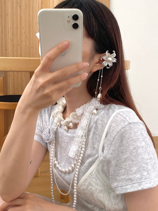 ✴︎flower drop_earcuff✴︎