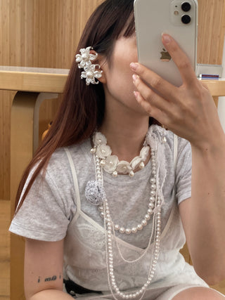 ✴︎flower drop_earcuff✴︎