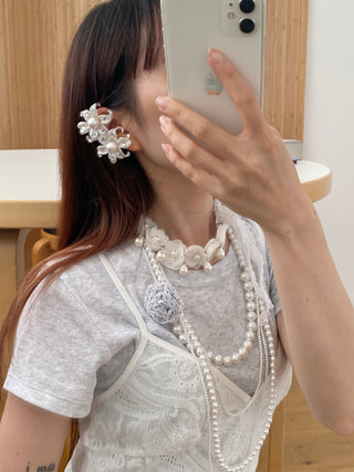 ✴︎flower drop_earcuff✴︎