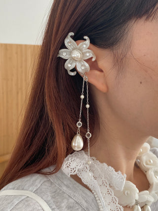 ✴︎flower drop_earcuff✴︎