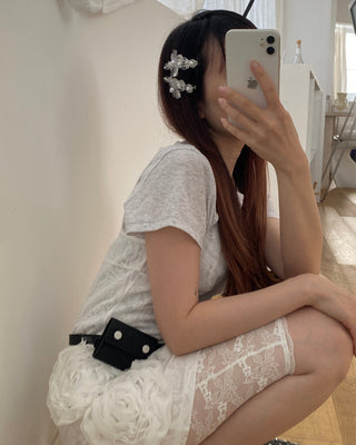✴︎silver flower _hairpin set✴︎