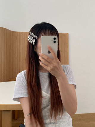 ✴︎silver flower _hairpin set✴︎