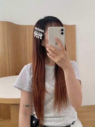 ✴︎silver flower _hairpin set✴︎