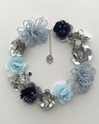 ✴︎jelly flower_necklace(bl)✴︎
