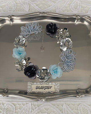 ✴︎jelly flower_necklace(bl)✴︎