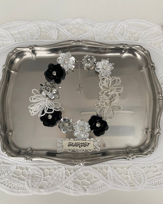 ✴︎jelly flower_necklace(bk)✴︎