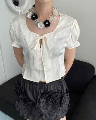 ✴︎jelly flower_necklace(bk)✴︎