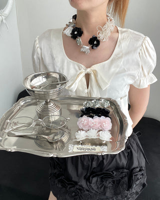 ✴︎jelly flower_necklace(bk)✴︎