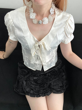 ✴︎jelly flower_necklace(wh)✴︎