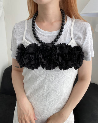 ✴︎black flower_bustier✴︎
