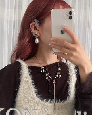 ☆ flower garden ear cuff ☆