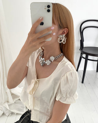 ✴︎ flower beads_earcuff✴︎