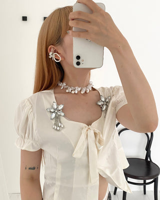 ✴︎ flower beads_earcuff✴︎