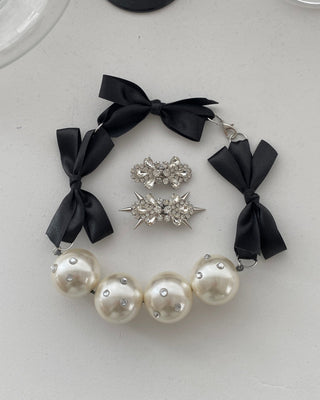 ✴︎Pearl ribbon_necklace✴︎