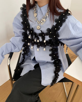 ✴︎black flower_harness✴︎