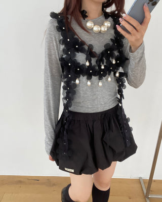 ✴︎black flower_harness✴︎