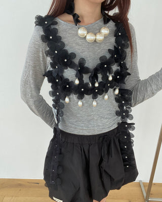 ✴︎black flower_harness✴︎