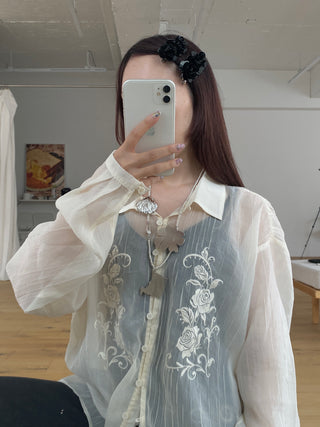 ✴︎black flower_hair pin✴︎
