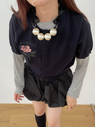 ✴︎Pearl ribbon_necklace✴︎