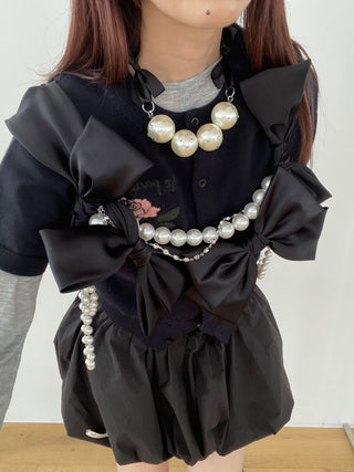 ✴︎Pearl ribbon_necklace✴︎